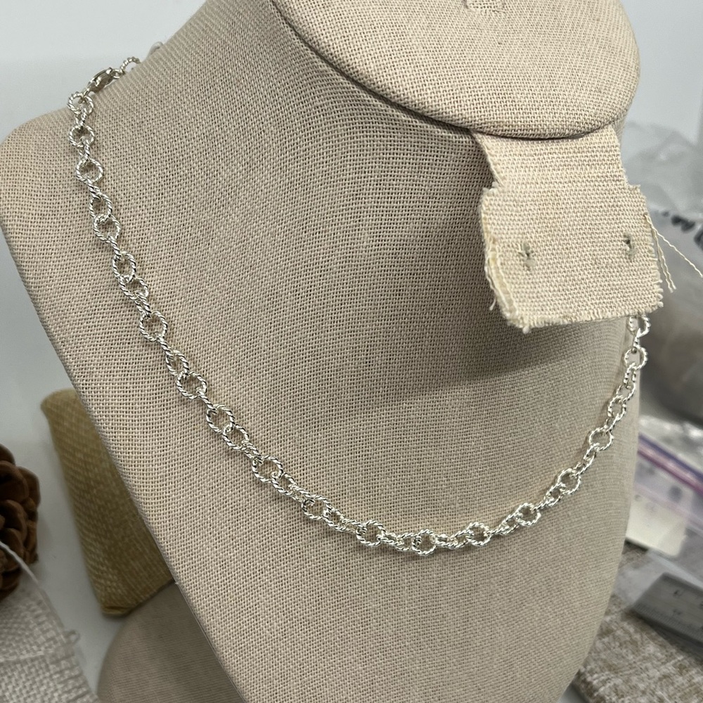 Vintage Piercing Pagoda 925 Sterling Silver 16” Necklace - Picture 6 of 16